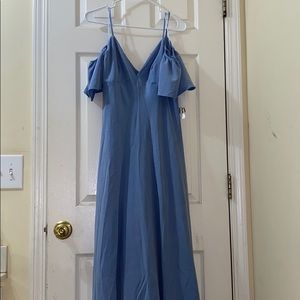 Baby blue dress from Zara